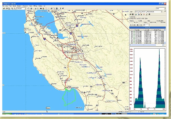 magellan_mtnview2whale_trk.jpg - GPS track of the full trip including the boat ride